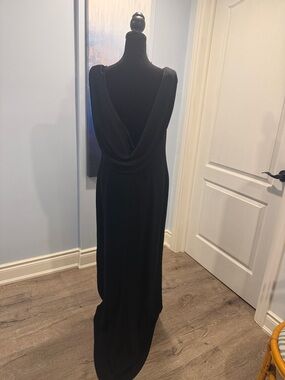 Y2K Sleek Black Sleeveless Maxi Dress